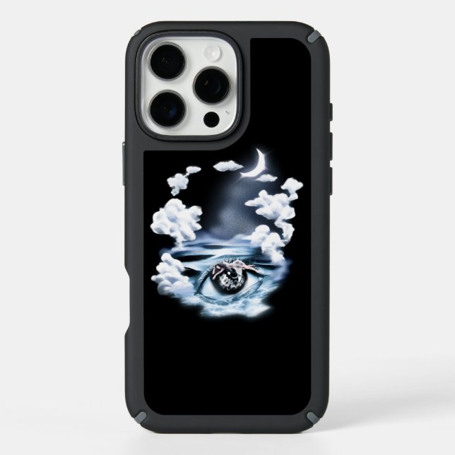 Mystical Ocean Eye Surreal Art iPhone Case (Front)
