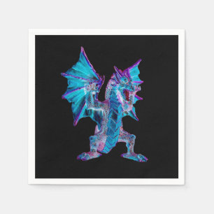 Mystical Ocean Fantasy Aqua Dragon Mythical x 50 Napkins