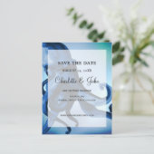 Mystical Ocean Octopus Wedding save the dates Announcement Postcard (Standing Front)