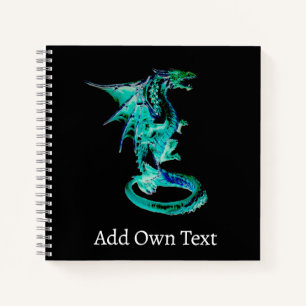 Mystical Ocean Sky Dragon Notebook Fantasy Writing