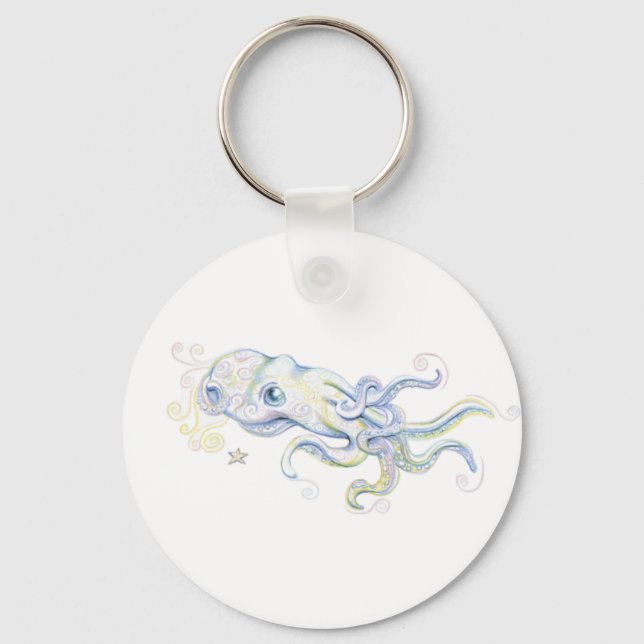 Mystical Octopus Keychain (Front)