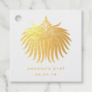 Mystical Ornament Foil Favor Tags