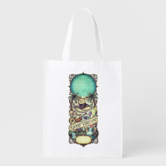 Mystical Ornate Emblem Graphic T-Shirt – Vintage Grocery Bag