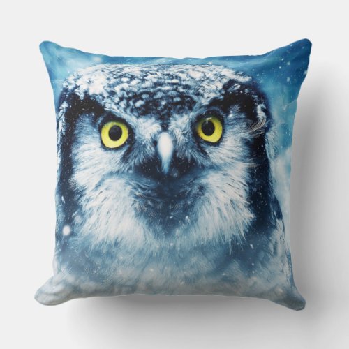 Mystical Owl Throw Pillow