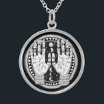Mystical Palmistry Challenge Symbol Sterling Silver Necklace<br><div class="desc">Mystical Palmistry Challenge Symbol Powerful Amulet by Wraithe Designs. Take the Mystical Palmistry Challenge and find out how psychic you really are. Wearing this mystical symbol can unlock hidden abilities or even awaken your third eye by just putting it on. Imbued in the symbol are mysterious and powerful sigils and...</div>