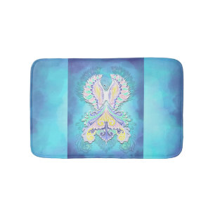 Mystical Pastel Butterfly Ethereal Boho Fantasy Bathroom Mat