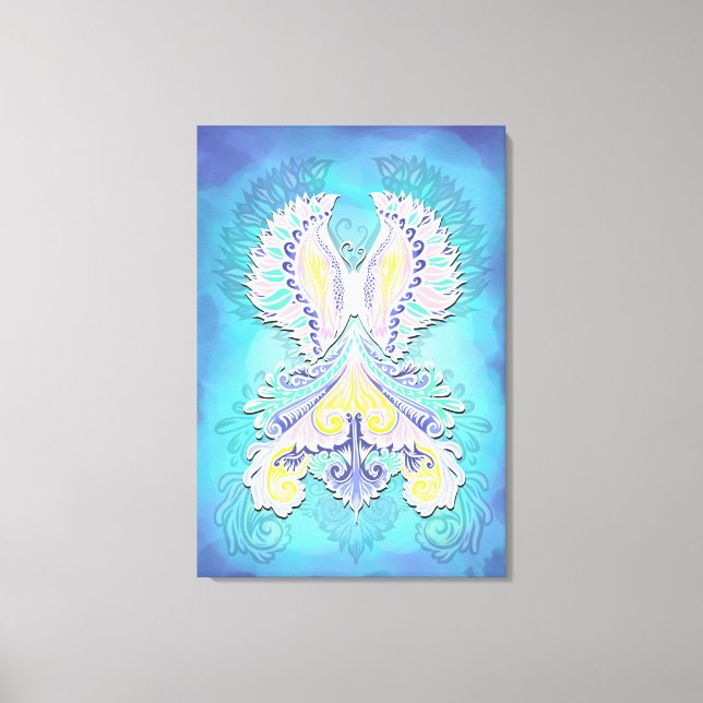 Mystical Pastel Butterfly | Ethereal Boho Fantasy  Canvas Print (Front)