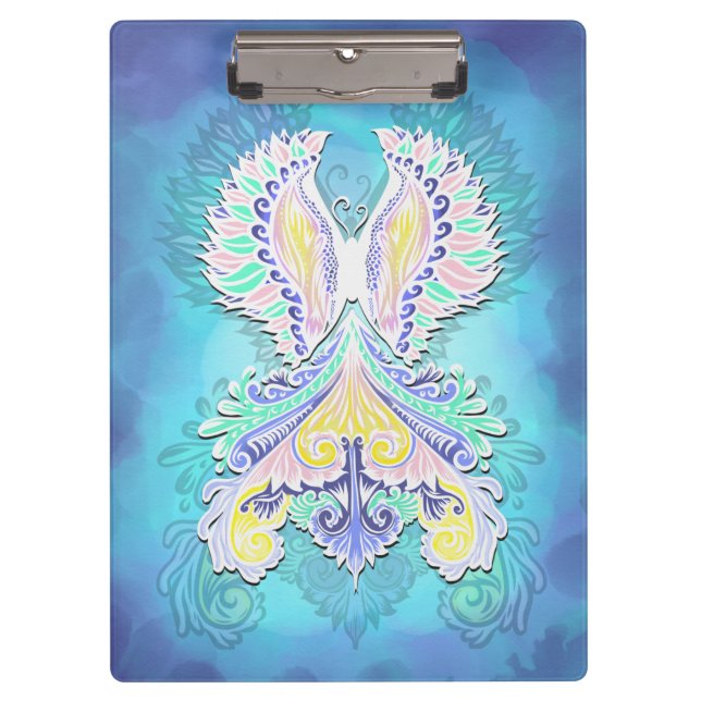 Mystical Pastel Butterfly | Ethereal Boho Fantasy  Clipboard (Front)