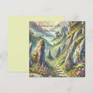 Mystical Path & Quote Note Card