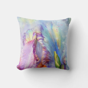 Mystical pink blue Abstract Throw Pillow