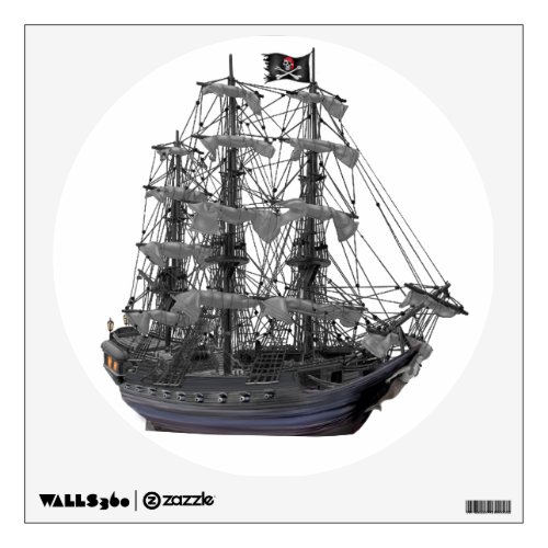 Mystical Pirate Ship Wall Sticker