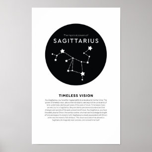 Mystical Power of Sagittarius Astrology Zodiac Poster
