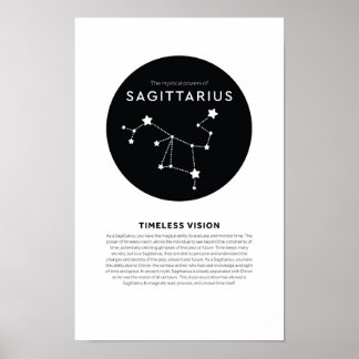 Mystical Power of Sagittarius Astrology Zodiac Poster