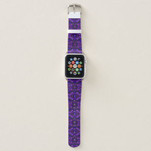 Mystical Purple Abstract Alcohol Ink Art Apple Watch Band