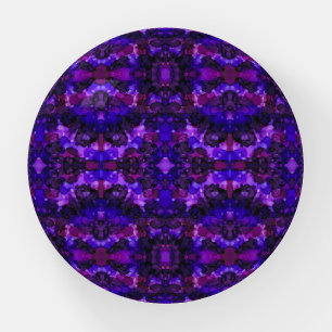 Mystical Purple Abstract Alcohol Ink Art Paperweight