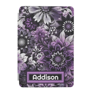 Mystical Purple Blooms iPad Mini Cover