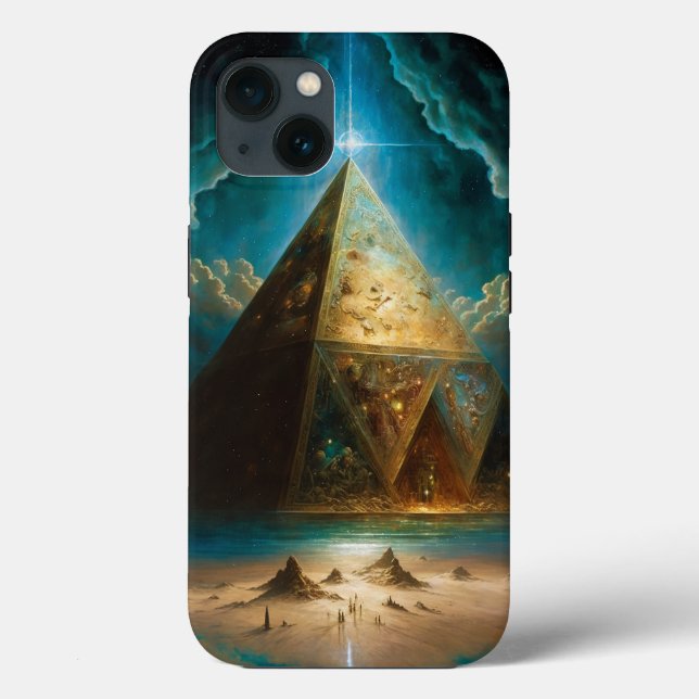 Mystical Pyramid Visionary Art Case-Mate iPhone Case (Back)