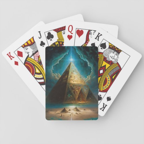 Mystical Pyramid Visionary Art Playing Cards