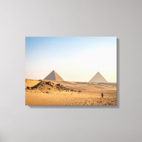 Mystical Pyramids Canvas Print