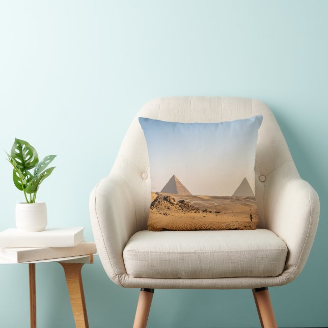 Mystical Pyramids Throw Pillow (Chair)