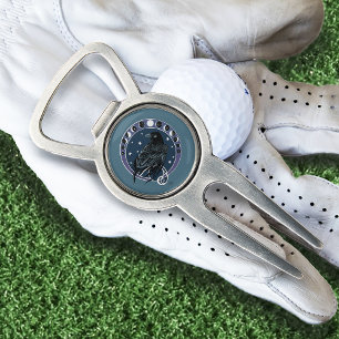 Mystical Raven Moon Phases Celestial Night Sky Divot Tool