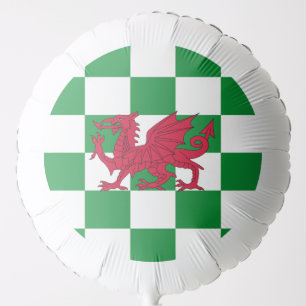 Mystical Red Celtic Dragon Flag of Wales Balloon