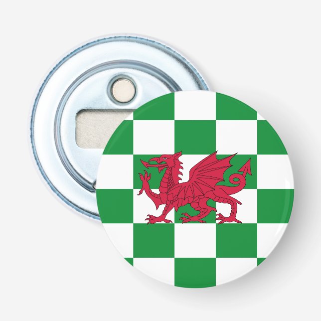 Mystical Red Celtic Dragon Flag of Wales Bottle Opener (Front)