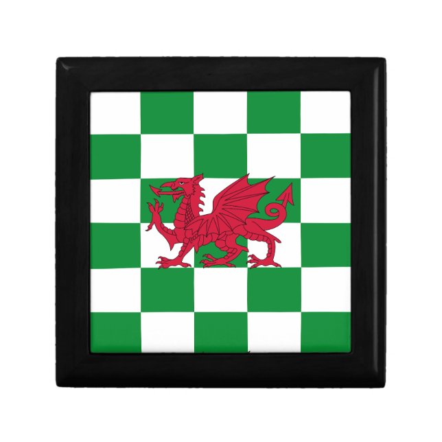 Mystical Red Celtic Dragon Flag of Wales Gift Box (Front)
