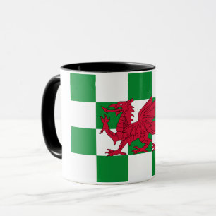 Mystical Red Celtic Dragon Flag of Wales Mug
