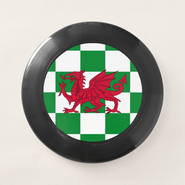 Mystical Red Celtic Dragon Flag of Wales Wham-O Frisbee (Front)