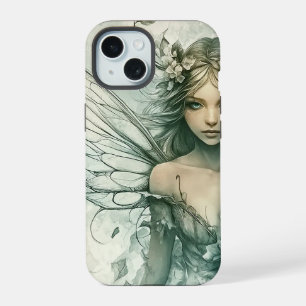 Mystical Sage Green Fairy iPhone 15 Case