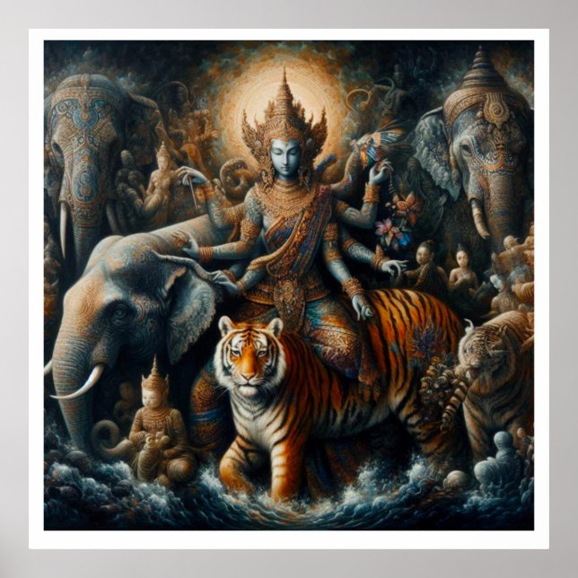 Mystical scene of spiritual poster (Front)
