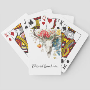 Mystical Seasons Samhain Witchy Design Poker Cards