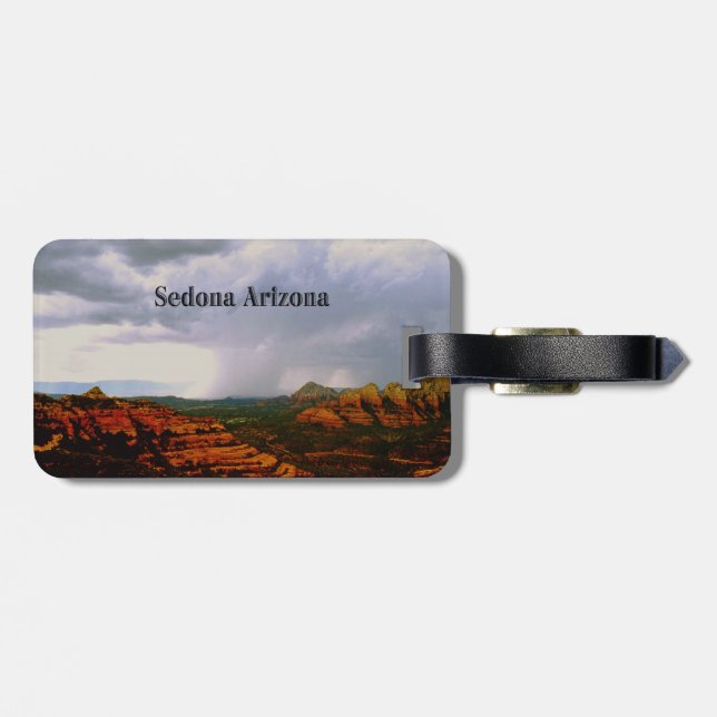 Mystical Sedona Arizona Luggage Tag (Back Horizontal)
