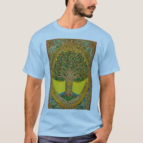  Mystical Serenity Celtic Tree of Life T_Shirt