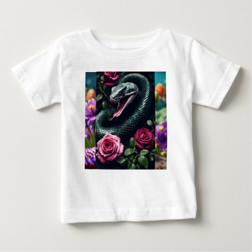 Mystical Serpent Coils Baby T_Shirt
