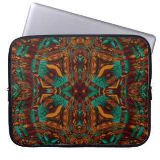 Mystical Shaman Earth Energy Geometric Art Laptop Sleeve