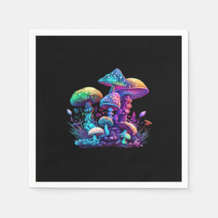 Mystical Shroom - Whimsigoth And Witchcore Wonderl Napkins