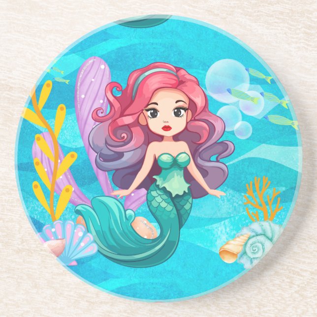 mystical siren design coaster (Front)