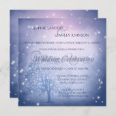 Mystical Snow Winter After Wedding Invitation (Front/Back)