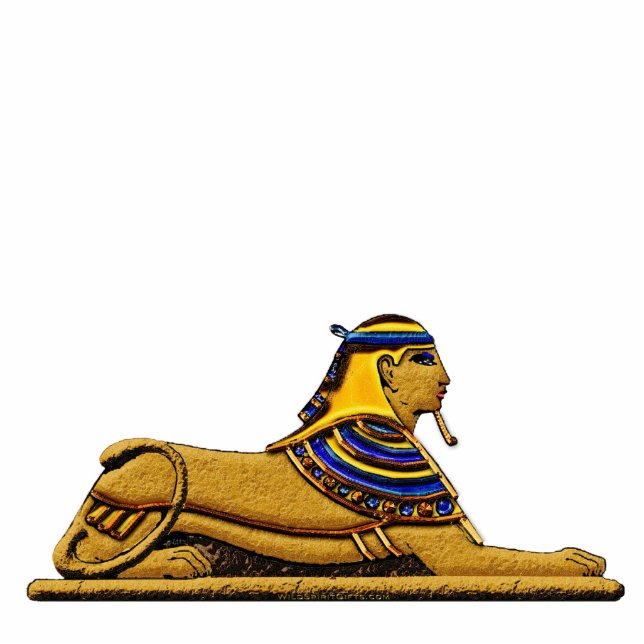 Mystical Sphinx Ancient Egypt Sculpted Gift Cutout (Front)