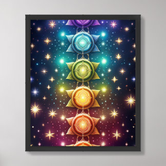 Mystical Spiritual Chakras Framed Art