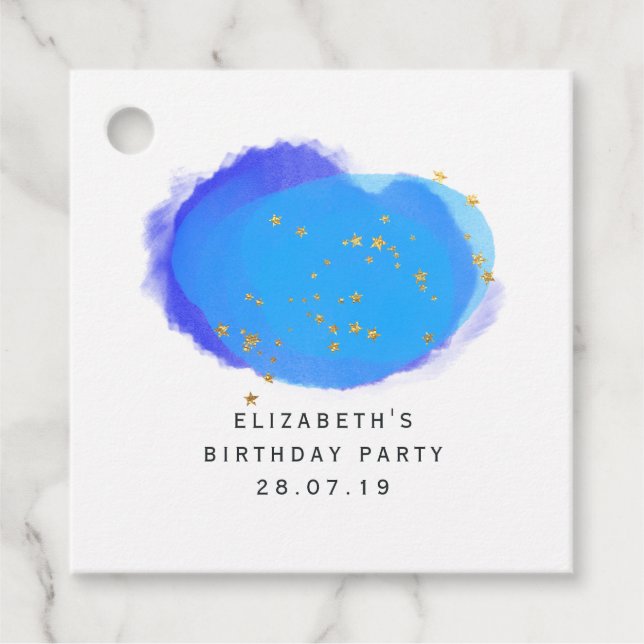 Mystical Stars Favor Tags (Front)