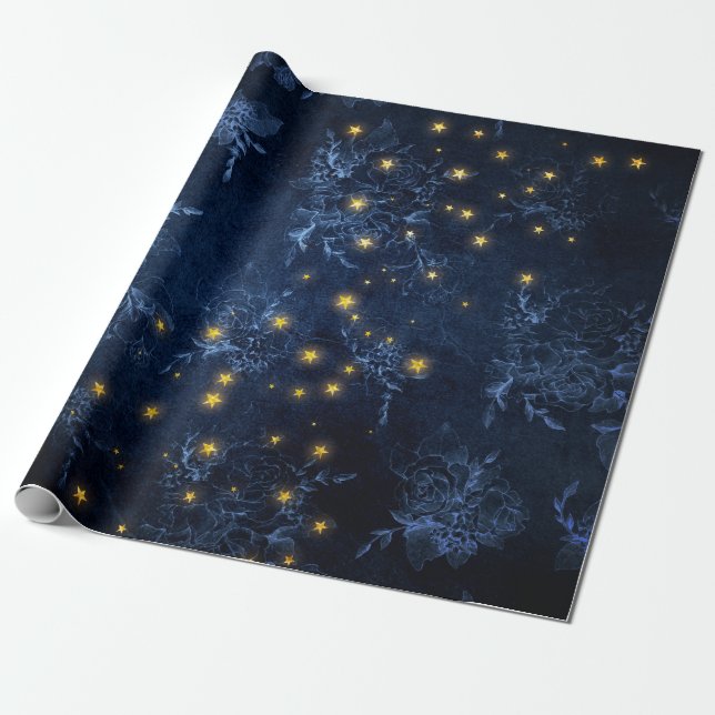 Mystical Stars Wrapping Paper (Unrolled)