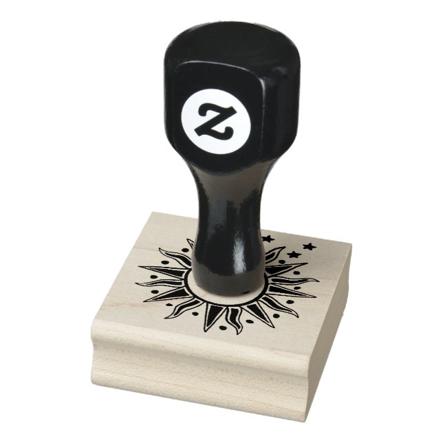Mystical Sun Rubber Stamp (Stamp)