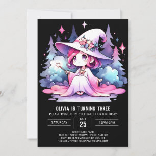 Mystical Sweet Wizard Birthday Invitation