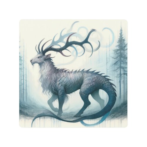 Mystical Tanaocerus IREF411 _ Watercolor Metal Print