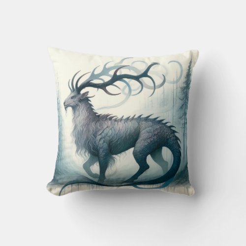 Mystical Tanaocerus IREF411 _ Watercolor Throw Pillow