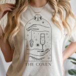 Mystical Tarot Card The Coven Bachelorette Party T-Shirt<br><div class="desc">This design features a mystical celestial tarot card inspired design. See the entire collection for more matching items!</div>