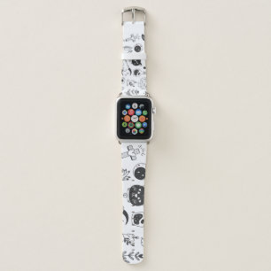 Mystical Tattoo: Hand-Drawn Vintage Badge Apple Watch Band
